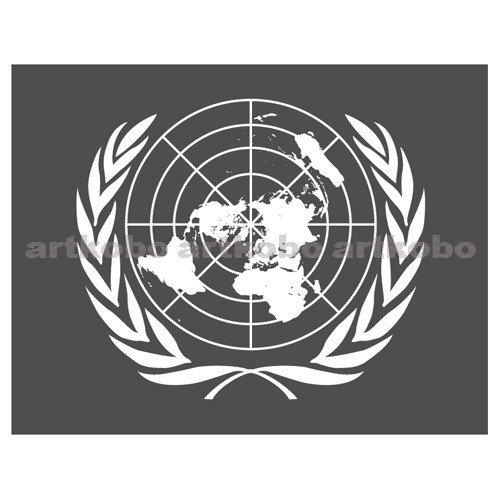 Web教材イラスト図版工房 S 国際連合旗 1
