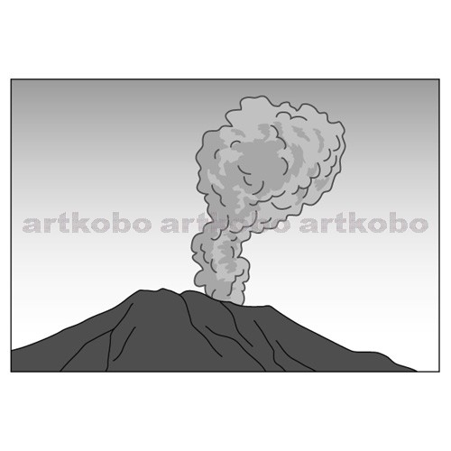 Web教材イラスト図版工房 火山とマグマ