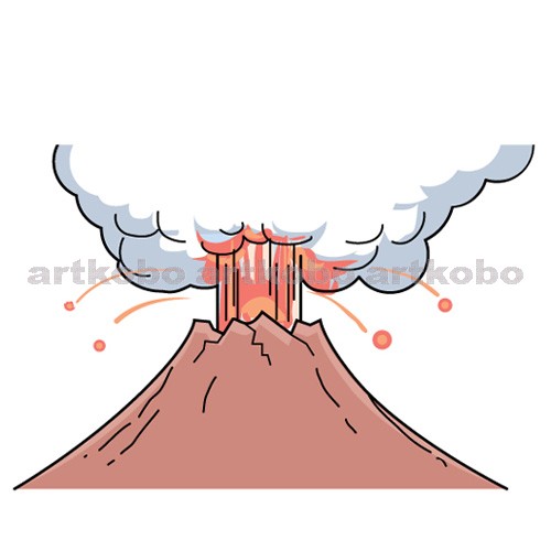Web教材イラスト図版工房 火山と地震